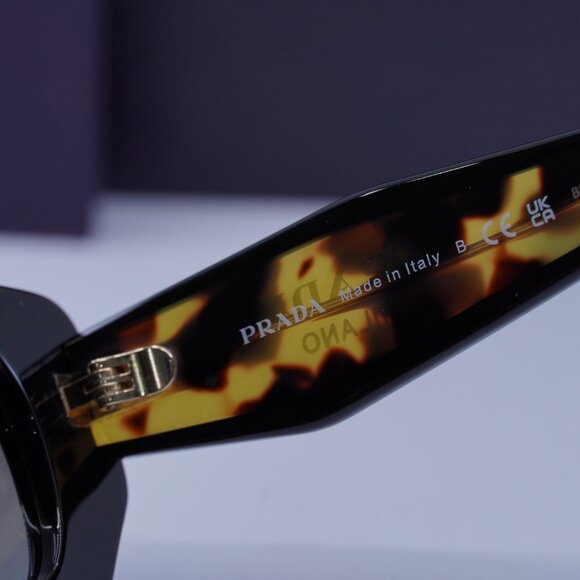 Prada PRB05S 3890A7 Rectangle Sunglasses – Black/Grey - Picture 10 of 13